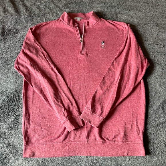 Peter Millar Tri-blend Cotton Blend Quarter-Zip Sweater XL‎ Embroidered Logo - Picture 2 of 9